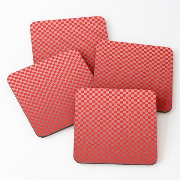 Item preview, Retro Gradient Grid – Modern Ombre Checkerboard Pattern | Red designed and sold by Frohyou.