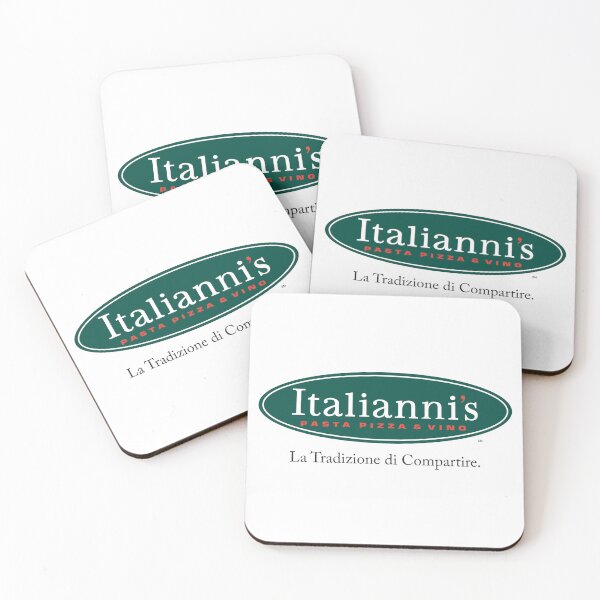 Item preview, Logotipo ovalado verde de Italiannis Pasta Pizza and Vino designed and sold by jrodriguep.