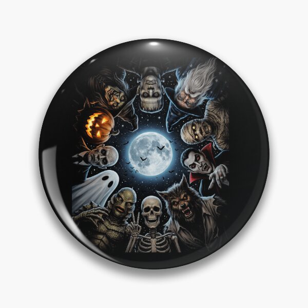 Item preview, Classic Halloween Monsters Full Moon Gathering designed and sold by d247.