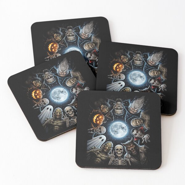 Item preview, Classic Halloween Monsters Full Moon Gathering designed and sold by d247.