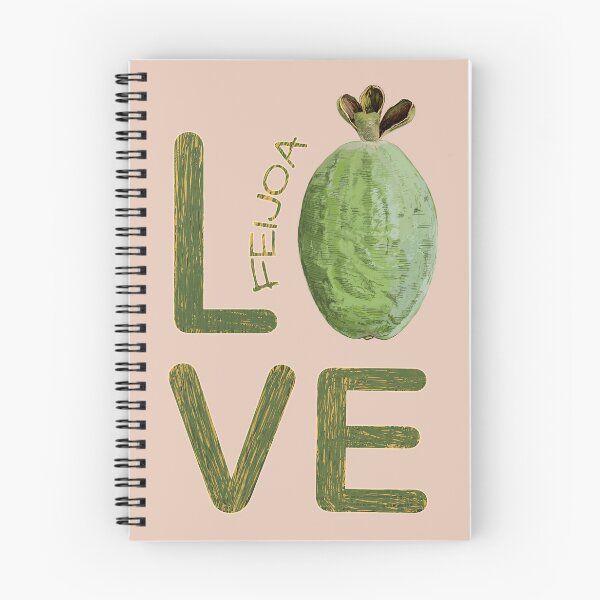 Item preview, Feijoa LOVE – Hand Drawn Botanical Fruit Typography designed and sold by AgnieshkaSiwek.