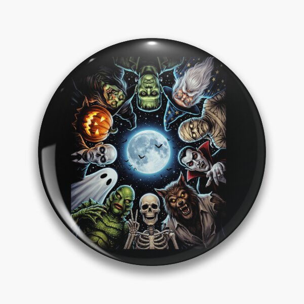 Item preview, Vintage Horror Monster Squad Halloween Night designed and sold by d247.