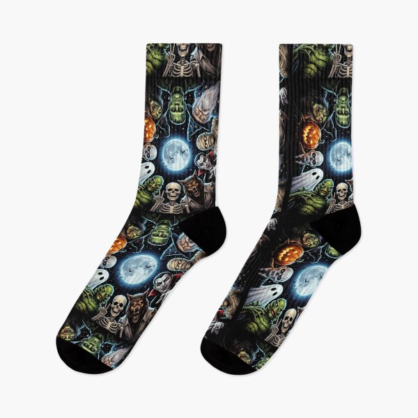 Item preview, Vintage Horror Monster Squad Halloween Night designed and sold by d247.