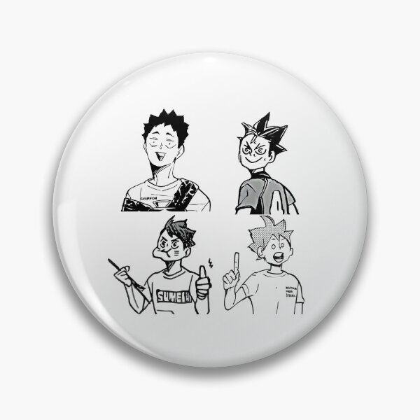 Item preview, Haikyu funny faces designed and sold by sandsgnn.