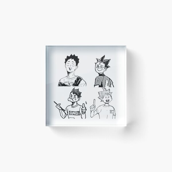 Item preview, Haikyu funny faces designed and sold by sandsgnn.