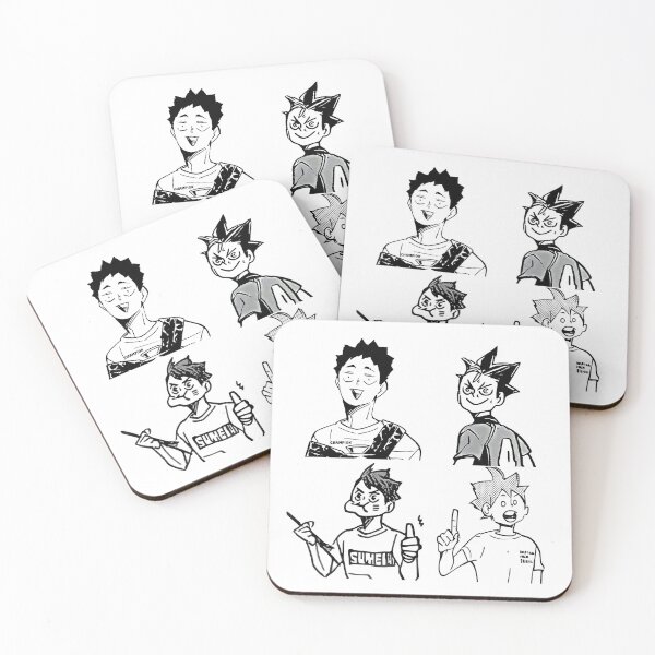 Item preview, Haikyu funny faces designed and sold by sandsgnn.