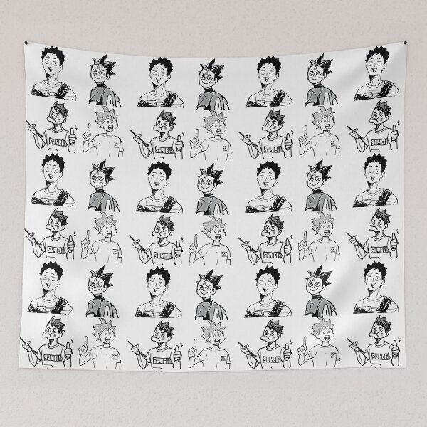 Item preview, Haikyu funny faces designed and sold by sandsgnn.