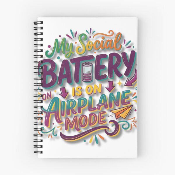 Item preview, Copy of My social battery is on airplane mode. Dont disturb designed and sold by ManikRaja.