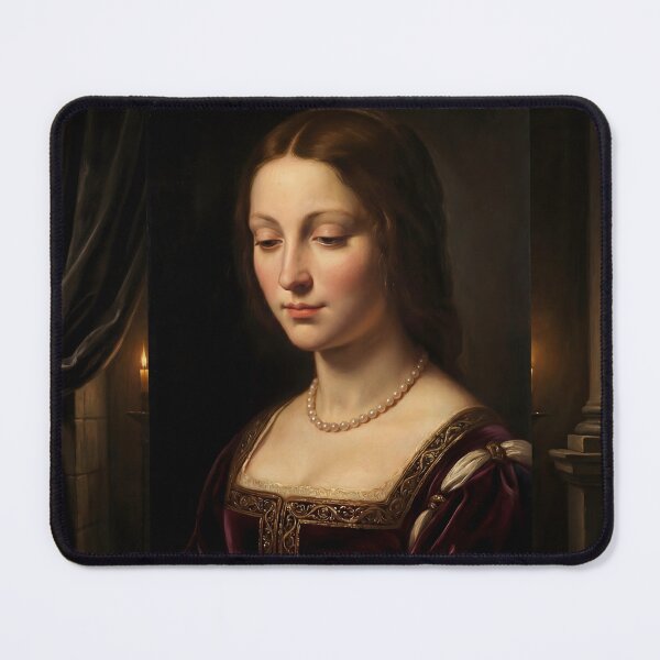 Item preview, Renaissance Noble Woman Portrait Oil Painting designed and sold by ArtAmbience.