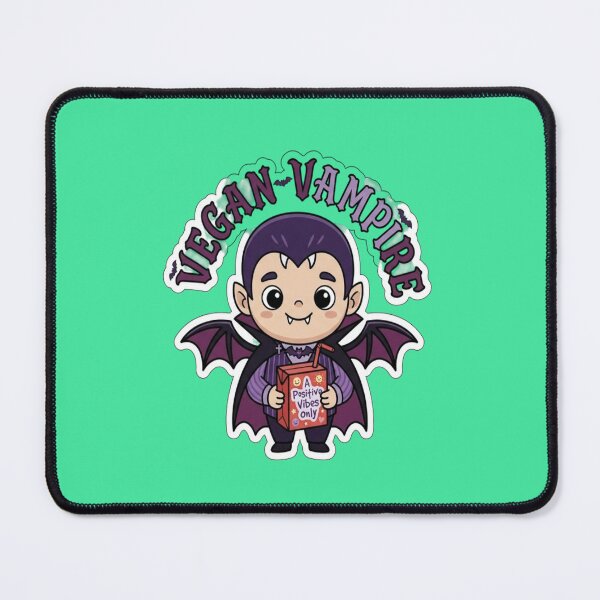 Item preview, Vegan Vampire - Cute Chibi Dracula Drinking Juice Box Positive Vibes designed and sold by LUKOWEAR.