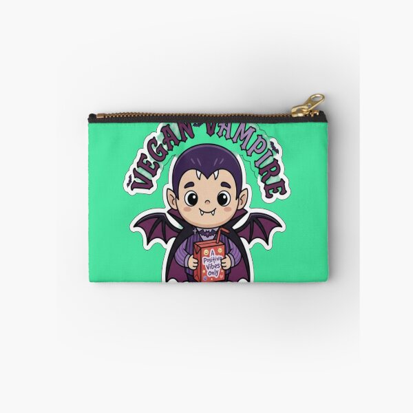 Item preview, Vegan Vampire - Cute Chibi Dracula Drinking Juice Box Positive Vibes designed and sold by LUKOWEAR.