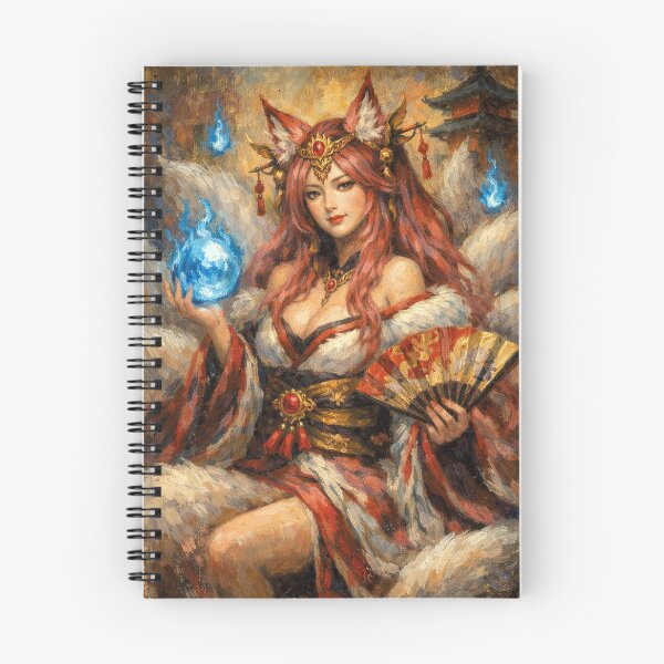 Item preview, Tamamo No Mae – The Nine-Tailed Fox Painting designed and sold by GalleryKauffeld.