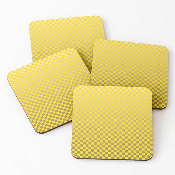 Item preview, Retro Gradient Grid – Modern Ombre Checkerboard Pattern | Yellow designed and sold by Frohyou.
