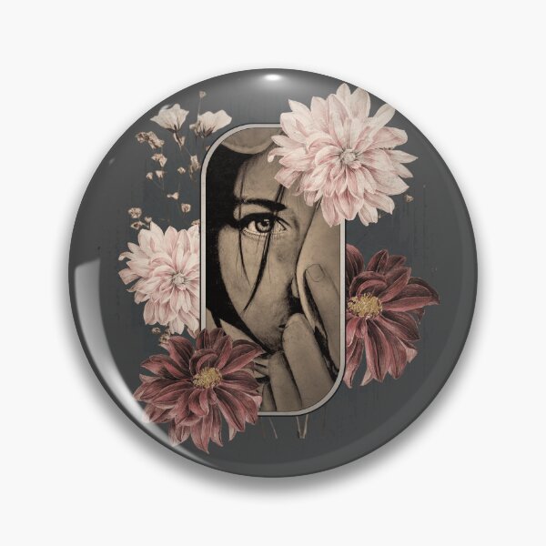Item preview, WOMAN FACE WITH FLOWERS designed and sold by RonnyMilleo.
