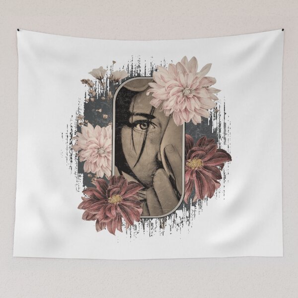 Item preview, WOMAN FACE WITH FLOWERS designed and sold by RonnyMilleo.