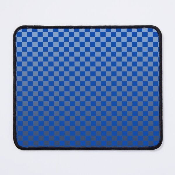 Item preview, Retro Gradient Grid – Modern Ombre Checkerboard Pattern | Blue designed and sold by Frohyou.