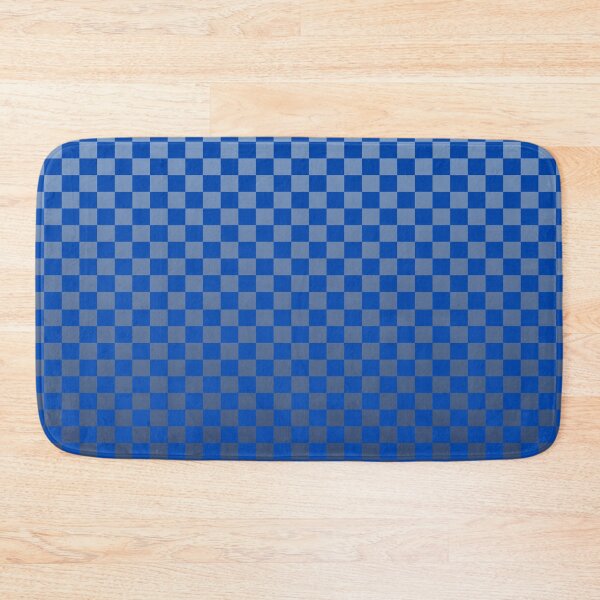 Item preview, Retro Gradient Grid – Modern Ombre Checkerboard Pattern | Blue designed and sold by Frohyou.