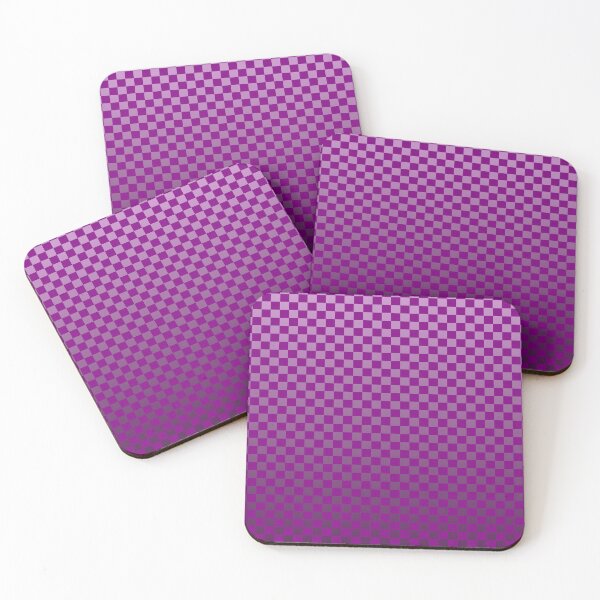 Item preview, Retro Gradient Grid – Modern Ombre Checkerboard Pattern | Purple designed and sold by Frohyou.
