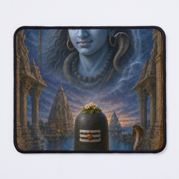 Item preview, 12 Jyotirlinga Series - Nageshwar Jyotirlinga Dwarka with Lord Shiva – Sacred Devotional Art designed and sold by Homyar.