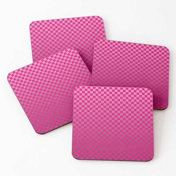 Item preview, Retro Gradient Grid – Modern Ombre Checkerboard Pattern | Pink designed and sold by Frohyou.