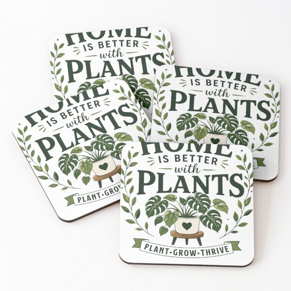 Item preview, Home Is Better With Plants Indoor Gardening designed and sold by TeeVerse27.