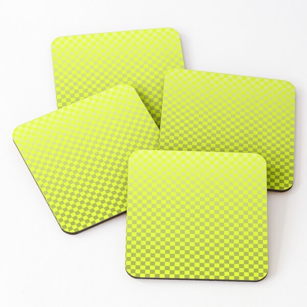 Item preview, Retro Gradient Grid – Modern Ombre Checkerboard Pattern | Chartreuse designed and sold by Frohyou.