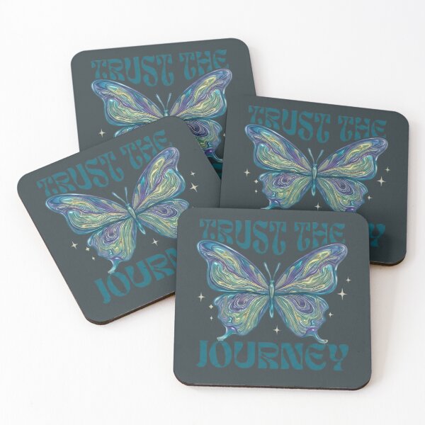 Item preview, Trust the Journey Butterfly Retro Inspirational Nature designed and sold by Mavie Bloom.