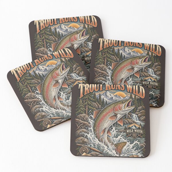 Item preview, TROUT RUNS WILD designed and sold by KrungiT Design .