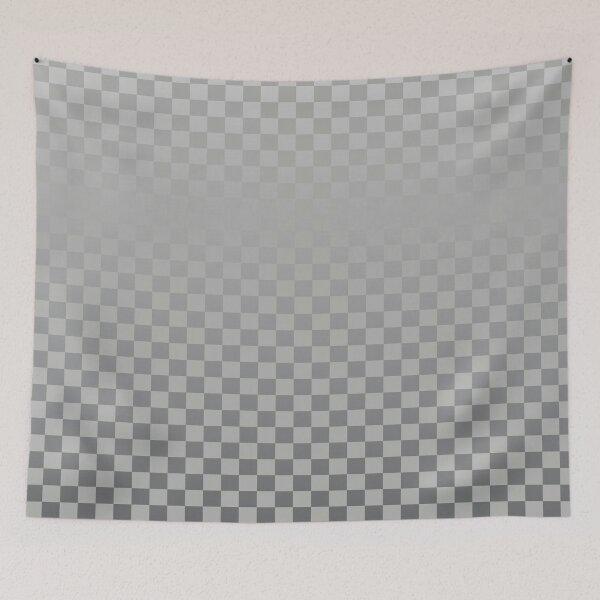 Item preview, Retro Gradient Grid – Modern Ombre Checkerboard Pattern | Gray designed and sold by Frohyou.