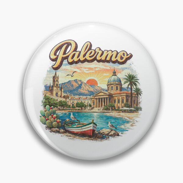 Item preview, Sicily: Vintage Palermo Sicily Coast Sunset Scene designed and sold by Ericscorner128.