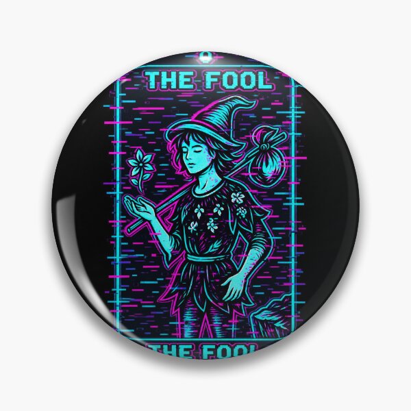 Item preview, Glitch Arcana – The Glitched Fool Digital Tarot designed and sold by JupiterGlitchEmpire.