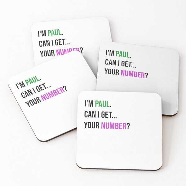 Item preview, Im Paul Can I Get Your Number Funny Pickup Line designed and sold by ZMKAndInk.