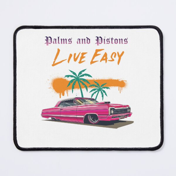 Item preview, Palms and pistons designed and sold by WallyThreads.