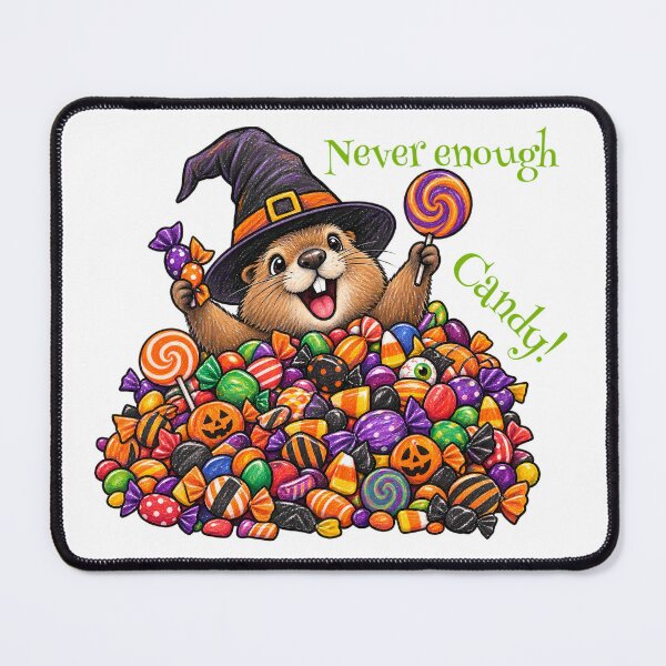 Item preview, Never Enough Candy – Funny Halloween Candy Lover Design designed and sold by Buli89.