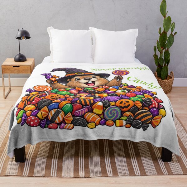 Item preview, Never Enough Candy – Funny Halloween Candy Lover Design designed and sold by Buli89.