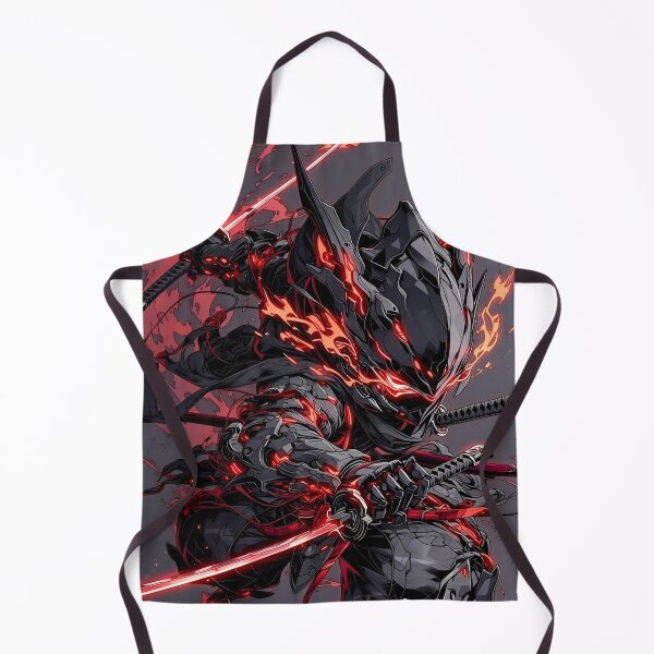Item preview, Dark Cyber Samurai Warrior – Red Neon Katana Anime Armor designed and sold by Dyan4.