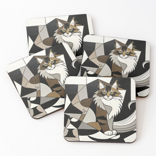 Item preview, cubist animal artwork designed and sold by forget45studio.