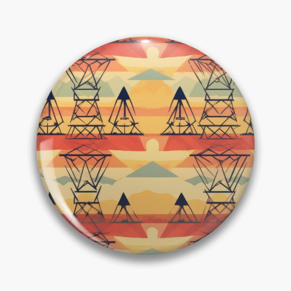 Item preview, Geometric Pylon Sunset Southwestern Retro Pattern designed and sold by Pylon-Bureau.