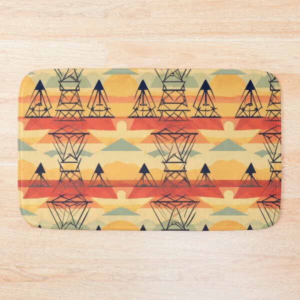 Item preview, Geometric Pylon Sunset Southwestern Retro Pattern designed and sold by Pylon-Bureau.