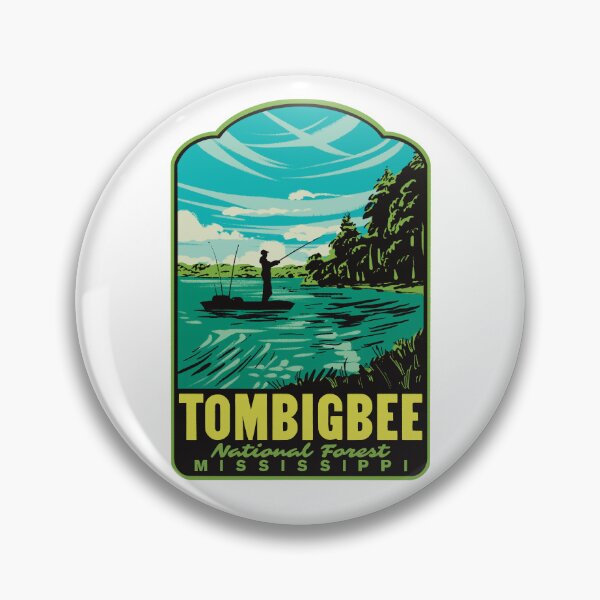 Item preview, Tombigbee National Forest Choctaw Lake Retro Travel Art designed and sold by HalpinDesign.