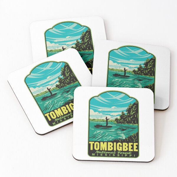 Item preview, Tombigbee National Forest Choctaw Lake Retro Travel Art designed and sold by HalpinDesign.