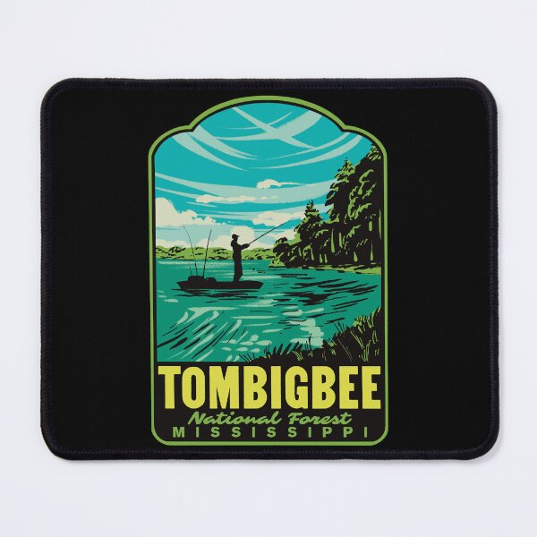 Item preview, Tombigbee National Forest Choctaw Lake Retro Travel Art designed and sold by HalpinDesign.