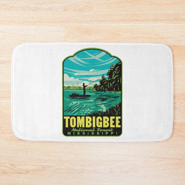 Item preview, Tombigbee National Forest Choctaw Lake Retro Travel Art designed and sold by HalpinDesign.