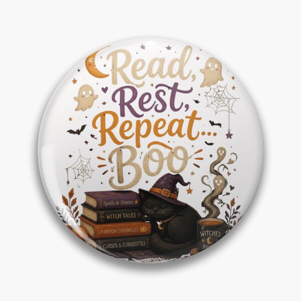 Item preview, Read, Rest, Repeat... Boo designed and sold by WrappedUpWhimsy.