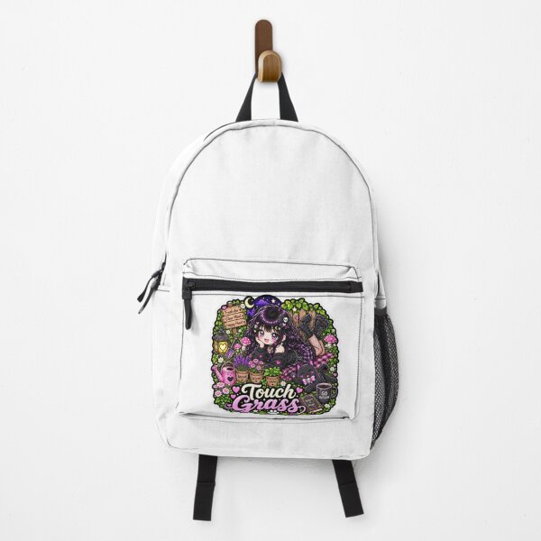 Item preview, Touch Grass Cozy Goth Sticker designed and sold by AnnekeJordaan.