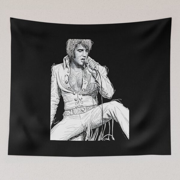 Aperçu de l'œuvre Elvis Presley créée et vendue par postermetal.