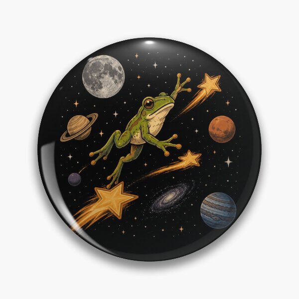 Item preview, Frog flying  in space designed and sold by Konvero.