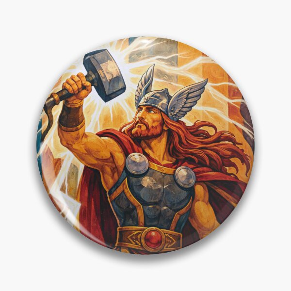 Item preview, Thor – God of Thunder Painting designed and sold by GalleryKauffeld.