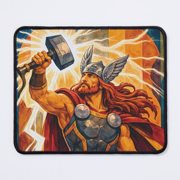 Item preview, Thor – God of Thunder Painting designed and sold by GalleryKauffeld.