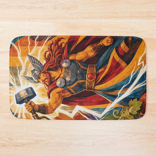 Item preview, Thor – God of Thunder Painting designed and sold by GalleryKauffeld.